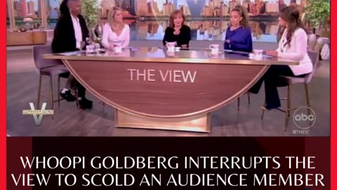 Whoopi Goldberg interrupted The View to scold an audience member
