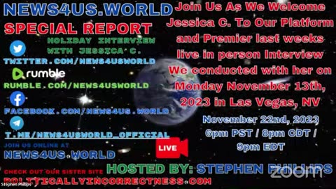 News4us World Special Report - November 22, 2023 Holiday Interview With Jessica C.