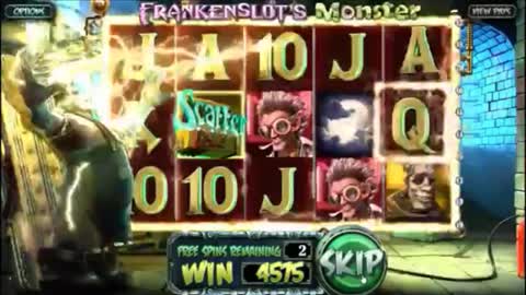 Frankenslot's Monster slot demo and review