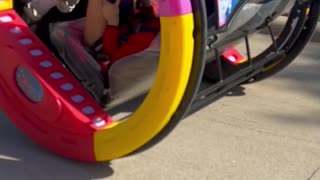 Girl Goes For a Ride in 360-Degree Rolling Car