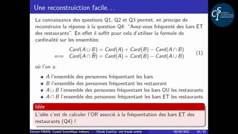 Réunion publique du Conseil Scientifique Indépendant du 8 avril 2021