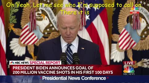 President Joe Biden Press Conf first Question. Pay attention