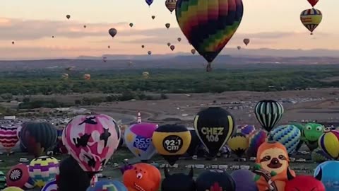 Timelapse of the Albuquerque International Balloon Fiesta