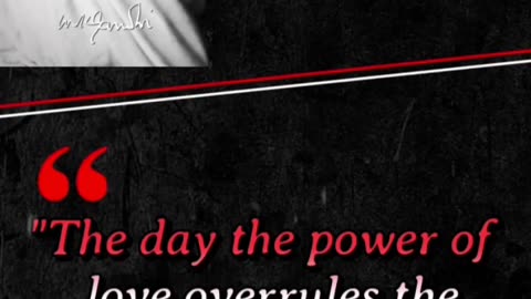 "THE DAY THE POWER OF...!!!" By Mahatma Gandhi | #shorts #quotes #viral