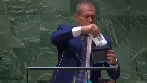ISRAEL: Israel’s UN ambassador shreds charter in protest against vote over Palestinian membership!