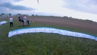 Paramotor Landing, Almost Got The Moped!