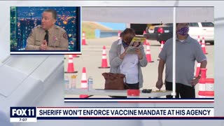 Sheriff Alex Villanueva says he won't enforce vaccine mandate at his agency