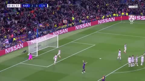 Super super golazo de Messi vs Liverpool