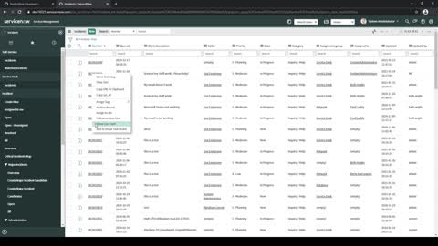 How do you see the live feed of a record from a list view in ServiceNow [Paris]