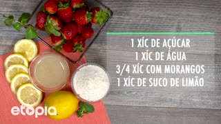 Limonada com fresas