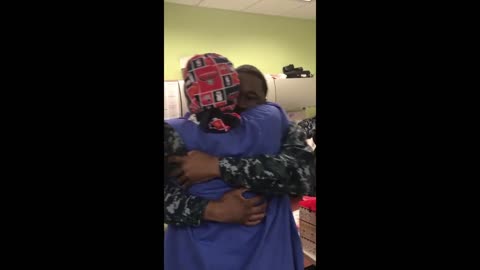 Christmas present for Navy trainee's mom beats anything bought at a store