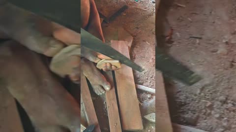Making Aari wood CUTTER Handle with Vikash rama