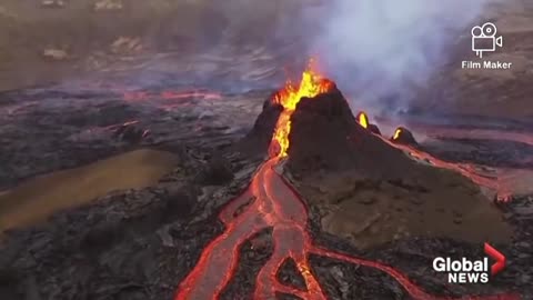 Iceland volcano eruption offers "most beautiful" lava show