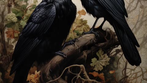 Ravens | Black Birds | Gothic Art | Digital Art #ravens #crows