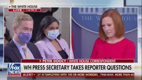 Doocy challenges Psaki on vaccine mandates in light of protests, staffing crunches, and supply chain issues across the country
