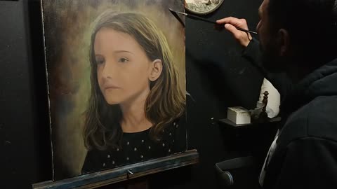 Portrait painting of my daughter