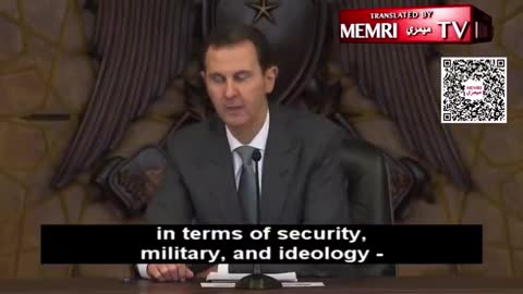 Assad explains Western lies and support of Nazis