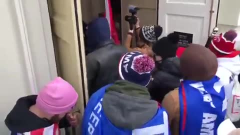 Clear footage of police letting Antifa into the Capitol building!