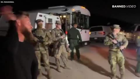 BIDEN'S BORDER PATROL TRIES TO STOP FILMING OF MIGRANTS BEING BUSED INTO TEXAS AND OTHER STATES