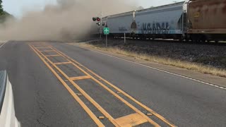 Train Collides With Semi Truck