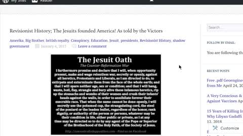Jesuits; Founders of the Kill Shot..and Imbedded in All Gov’t