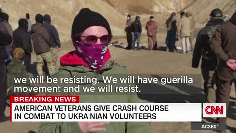 American veterans train Ukrainian volunteers in combat