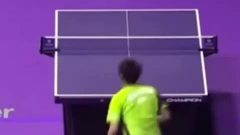 Beautiful throw table tennis