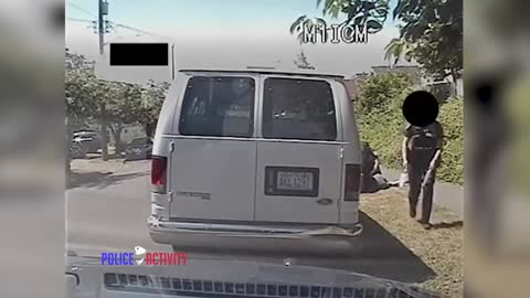 Dashcam Shows Cop Shooting Suspect Armed With Knives