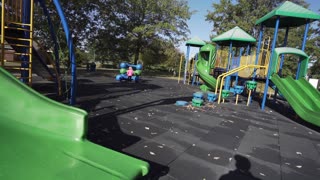 Kid Sliding Fun at the Playground!!!