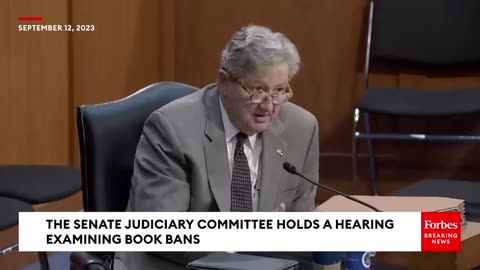 SHOCKING MOMENT: John Kennedy Reads Graphic Quotes From Childrens' Books At Senate Hearing