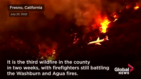 California's fast-moving "Oak Fire" prompts evacuations, spreads to Sierra National Forest
