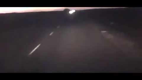 Dash cam footage shows dramatic moment pony crashes into car