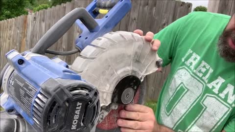 ⚙ Change Blade - Kobalt Dual Bevel Mitre Saw