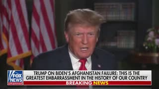 Trump: China Laughs at Biden's Embarrassment in Afghanistan
