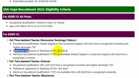 SSA Hojai Recruitment 2024: 08 Grade IV & Assistant Teacher Vacancy