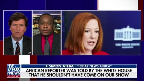 Simon Ateba of Today News Africa says Psaki is refusing to call on him during press briefings