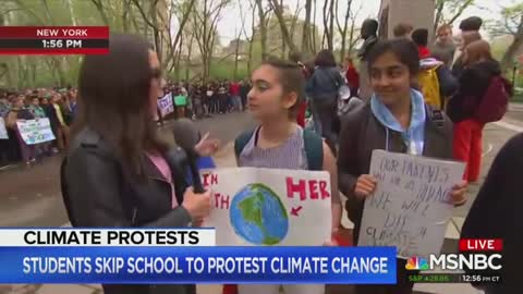 MSNBC praises students skipping school for climate change