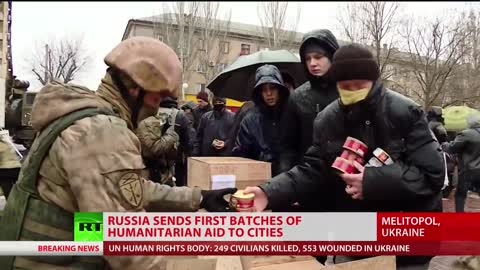 Russia sends humanitarian aid to occupied region in Ukraine