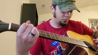 Broken by Seether. The original version played on a random Greg Bennett acoustic
