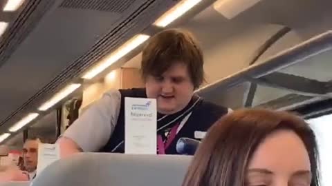 Lewis Capaldi Doppelganger on Train