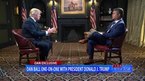 Real America - Dan W_ President Donald J. Trump Full Interview)