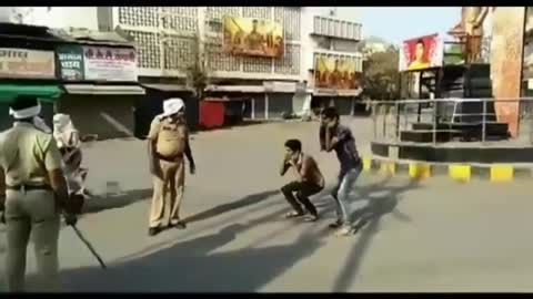 Funny lockdown video In India police