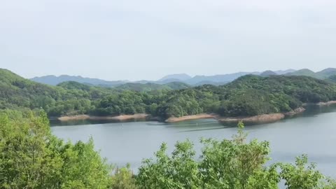 Blue sky and pretty landscape