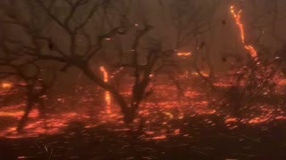 Escaping Flinders Chase Fire Storm