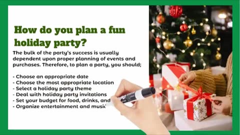 Ideas for a Holiday Party