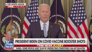 Biden: "Hard to acknowledge I'm over 65, but I'll be getting my booster shot"