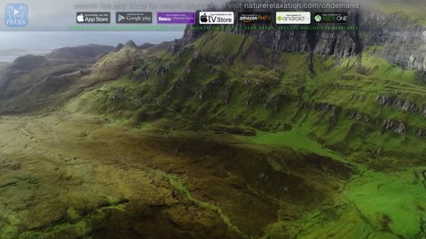 Flying Over Scotland (Isle of Skye) Healing Music for Stress Relief