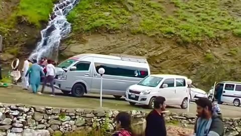 Beautiful Waterfall Gilgit Baltistan