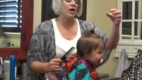 Little Girls First Haircut and Baby Girl Hair Style