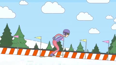 Skiing animation